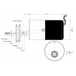 Alternador Velocette Single 12V AC 150W Correia