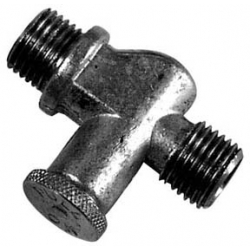 Torneira Gas. 1/4x1/4 Push/Pull Cil. Curto Latão