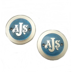 Emblema Depósito AJS Azul (Par) 1956-60  02-2362