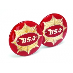 Emblema Depósito Gas. BSA Gold Star  1949-68 Plástico Redondo 65-8228,65-8193 Par