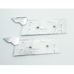 Emblema Depósito BSA B31 Rigid 1946 Metal par 29118 Emblema Depósito BSA B31 Rigid 1946 Metal par 29118