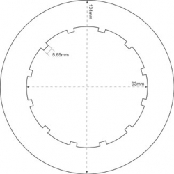 Disco Embraiagem BSA C15/B25 Metal 1959-72