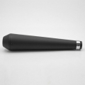 Panela escape Cone Invertido Preto mate 44cm C/Adaptadores 1 3/8" curto