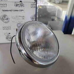 Óptica Farol tipo Yamaha RD200 C/Aro e Reflector e vidro e cablagem d150