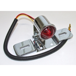 Farolim Trás Cromado Atomic  Cafe Racer c/Sup Matricula e fios