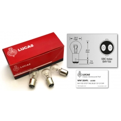 Lamp. 12V 21/5W BA15S Lucas Stop/Presença