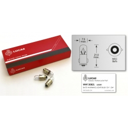 Lâmpada 12V 1.2W BA7S Lucas LLB281T